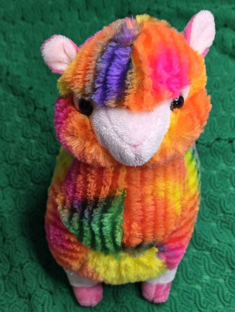 Colorful Plush Small Toy - Rainbow Alpaca